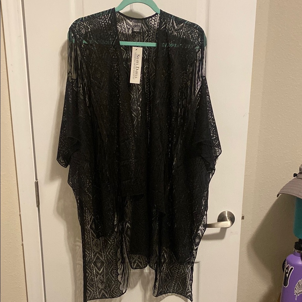 Black Swim Coverup by Shawl Dawls